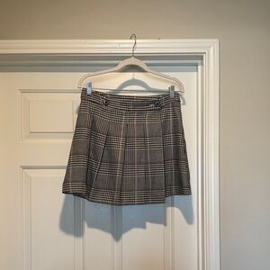 Classic Pleated Plaid Mini Skirt